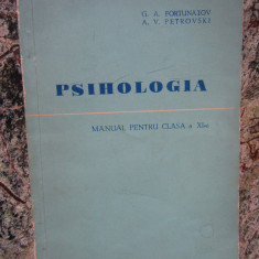 Psihologia. Manual pentru clasa a XI-a – G. A. Fortunatov, A. V. Petrovski