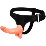 BAILE - HARNESS WITH REALISTIC PENIS AND ULTRA PASSIONATE ADJUSTABLE PANTIES 15.5 CM, BAILE HARNESS COLLECTION