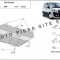Scut metalic motor Fiat Scudo fabricat incepand cu 2006 APS-30,033