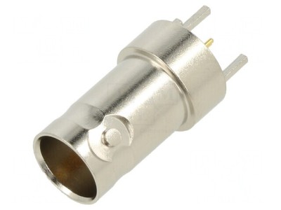 Conector BNC Mamă PCB PTFE Aurit 75&amp;Omega; foto