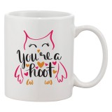 Cana alba personalizata &#039;You&#039;re a hoot&#039;, INOVATIX&reg;. 330ml, Oem