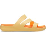 Papuci Crocs Getaway Strappy Portocaliu - Golden Hour