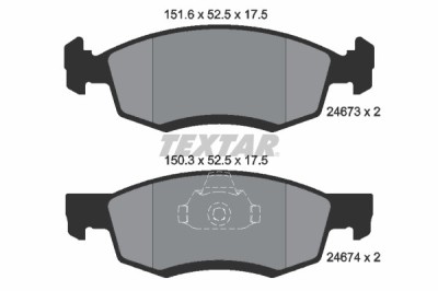 TEXTAR 2467301 Q+ set placute frana,frana disc foto