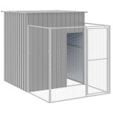 Cumpara ieftin Cusca de caine &amp; tarc gri deschis 165x251x181cm otel galvanizat