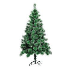 Brad Artificial de Craciun, eMazing, tip Pin Inzapezit, inaltime 150 cm, Varfuri Ninse, Suport Metalic