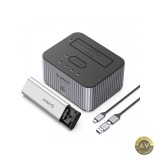 Docking Station Orico IT28E-C pentru HDD / SSD SATA 2.5inch / 3.5inch - SSD SATA M.2 NVMe Gri