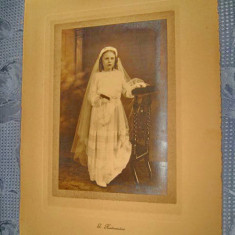 5633-Tanara in rochie Mireasa-Foto Kabinet 1900 G. Rentmeesters-Leuven.
