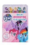 My Little Pony. Set de colorat si de activitati (contine 5 creioane si 5 radiere)