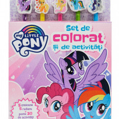 My Little Pony. Set de colorat si de activitati (contine 5 creioane si 5 radiere)