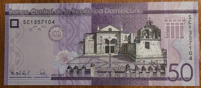50 pesos 2023, Republica Dominicană, UNC foto