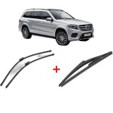 Cumpara ieftin Set 3 stergatoare MERCEDES-BENZ GLS (X166) 2015-2019, pentru parbriz si luneta, Valeo Silencio