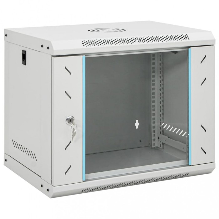 Dulap de server montat pe perete, 9U, 19&quot; IP20, 53x40x45 cm