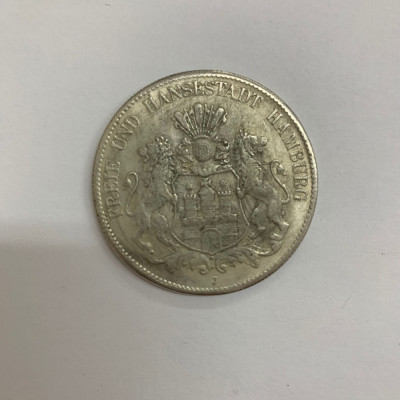 (4) Moneda 5 MARCI - 1903 - Germania - REPLICA - KM 610 foto