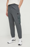 Adidas pantaloni de trening culoarea verde, uni IN3699