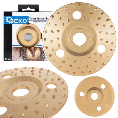 Disc abraziv pentru copite, 125 mm, granulatie medie, Geko G81234 foto