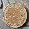 Romania 10 bani 1867 Heaton , stare buna
