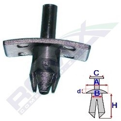 Set clipsuri fixare 10 bucati A82004, Audi, Skoda, VW, Volvo foto