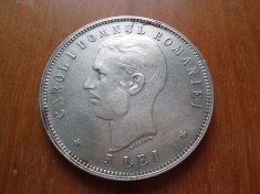 1906-5 Lei-Carol I-Ag.-A.M.-zimti-patina-stare F.Buna-Eroare de batere-RAR