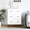 VidaXL Servantă, alb extralucios, 69,5x34x90 cm, lemn compozit 827870