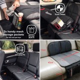 Husă de protecție banchetă auto sub scaun pentru copii, 47x88 cm, neagră, CMCLASS