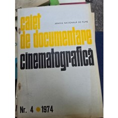 Caiet de documentare cinematografica Nr. 4 / 1974 (articol cu Walerian Borowczyk)
