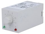 Timer 1-12s DPDT 230VAC/5A 24-48VAC/DC