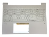 Carcasa superioara cu tastatura palmrest Laptop Gaming, HP, Victus 15-FA, 15-FB, 15Z-FB, N13297-001, N13297-B31, N13297-271, iluminata, alba, layout U