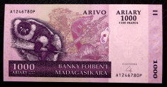 Madagascar 1000 1.000 Ariary 2004 UNC necirculata ** foto