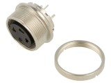 Conector M16 mamă, 3 pini, IP40