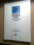 Contributia scriitorilor evrei la literatura romana (Uniunea Scriitorilor din Romania - Caietele Viata Romaneasca, Nr. 2, 2001) - autograf Henri Zalis