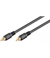 Cablu audio-video RCA-RCA 2m contacte aurite RG59 Goobay