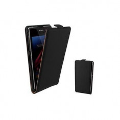 Husa Flip Vertical Sony Xperia Z3 Compact Black Oxo