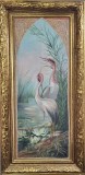 Tablou Art Nouveau Sabine, 63x126 cm, Pictura Originala, Semnat, Panza, Arta Decorativa