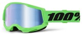 Ochelari atv/cross 100% Strata 2 Neon Green, lentila oglinda albastra Cod Produs: MX_NEW 26014055PE