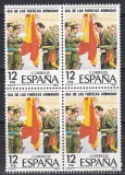 Spania 1981 - Ziua Armatei, bloc de 4, MNH, Nestampilat