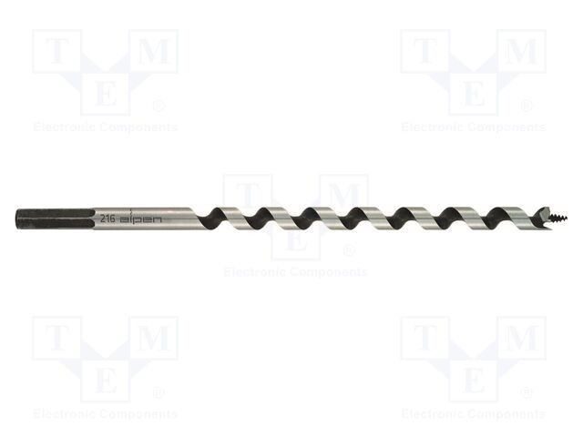 Burghiu lemn 4mm 180mm oțel CV ALPEN-MAYKESTAG HOLZ blister