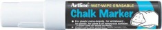 Marker Cu Creta Artline, Pentru Table De Scris, Varf 12.0mm - Alb foto