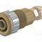 Conector banană 4mm soclu 32A 1kV Orif &Oslash;12,2mm maro aurit ST&Auml;UBLI