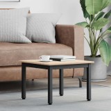 vidaXL Masă de cafea natural 50 x 50 x 36 cm Lemn de pin masiv 892755