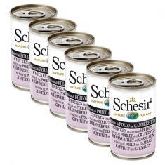 Schesir cat pui cu creveți 6 x 140 g foto