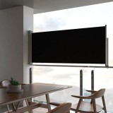 Cumpara ieftin Copertină laterală retractabilă de terasă, negru, 100 x 300 cm