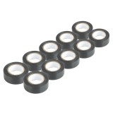 Benzi izolatoare din PVC set de 10 negre 19mm x 20m x 0.13mm AMIO-04844