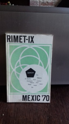 RIMET IX - MEXIC &amp;#039;70 - CAMPIONATELE MONDIALE DE FOTBAL foto