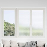 vidaXL Folie pentru geamuri Dungi &icirc;nghețate 90 x 1000 cm PVC 3394627
