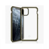 Husa iPhone 11 Pro IT Skins Hybrid Solid Kaki &amp; Transparent (antishock)