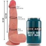 Rock Army-Liquid Silicone Ranger 22 cm -o- 3.6 cm-Waterproof