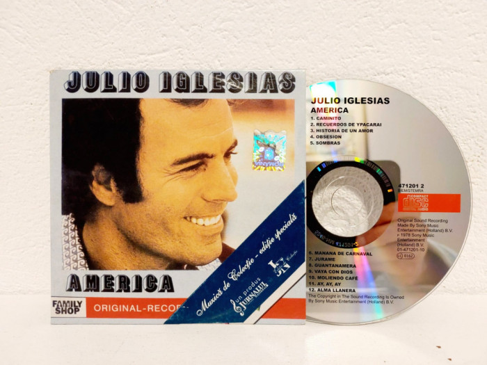 CD Julio Iglesias - America, original