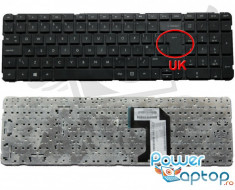 Tastatura Laptop HP Pavilion G7 2000 series layout UK fara rama enter mare foto