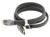Cablu HDMI 2.0 Vention Plat, Textil, 1m, Dublu Ecranat, Suport 4K, Aurit