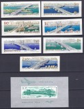 DB1 Ungaria 1964 Podul Elisabeta Poduri 7 v. + SS MNH NDT Mi 2071 B - 2077 B + Bl. 45 B Mi. 480 &euro;, Nestampilat
